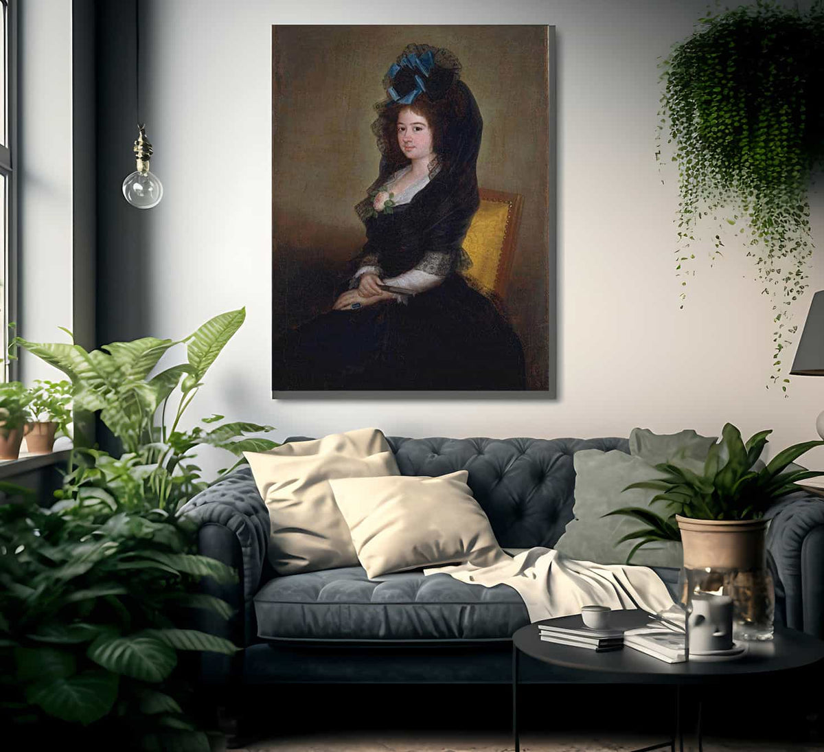 Narcisa Baranana De Goicoechea 1815 112 4X78 1Cm Met 29 100 180 By Francisco De Goya Fine Art Print