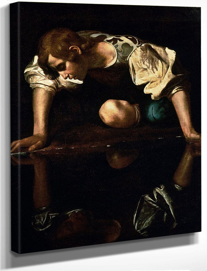 Narcissus  By Caravaggio Fine Art Print