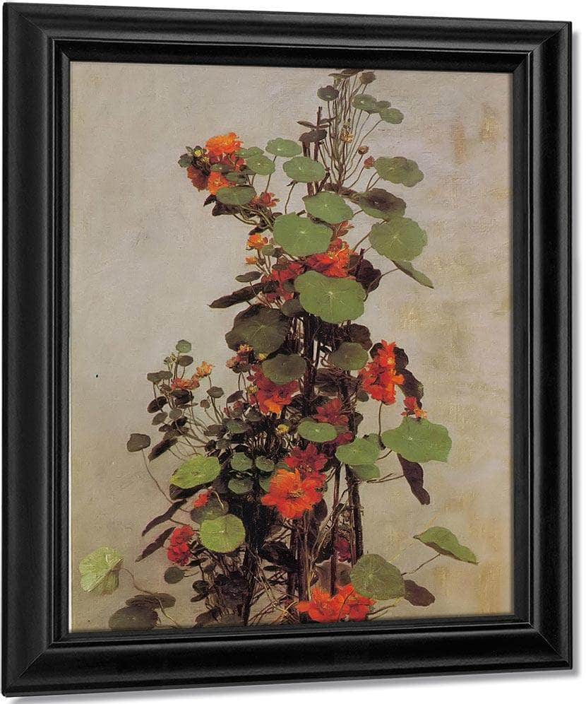 Nasturtiums By Jean Fantin Latour Fine Art Print