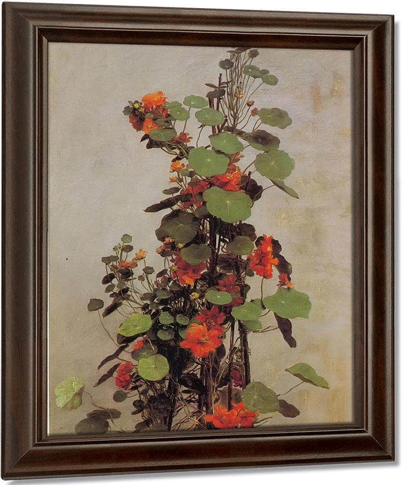 Nasturtiums By Jean Fantin Latour Fine Art Print