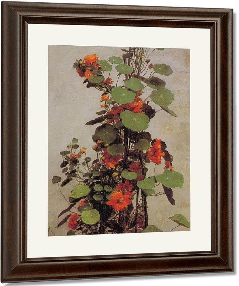 Nasturtiums By Jean Fantin Latour Fine Art Print