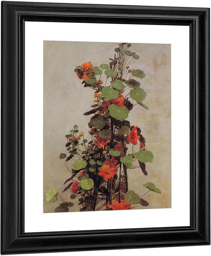 Nasturtiums By Jean Fantin Latour Fine Art Print