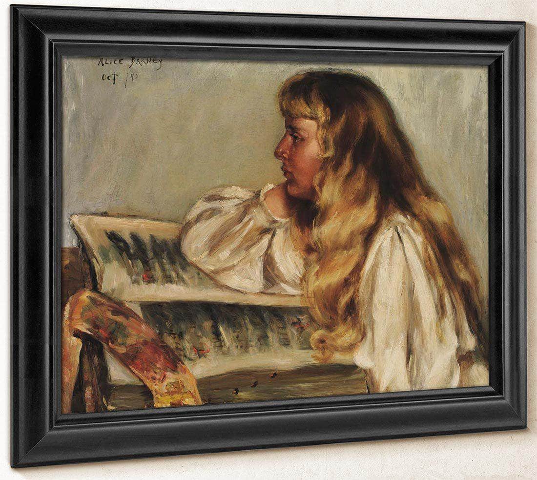 Natalie And Missal By Alice Pike Barney Fine Art Print