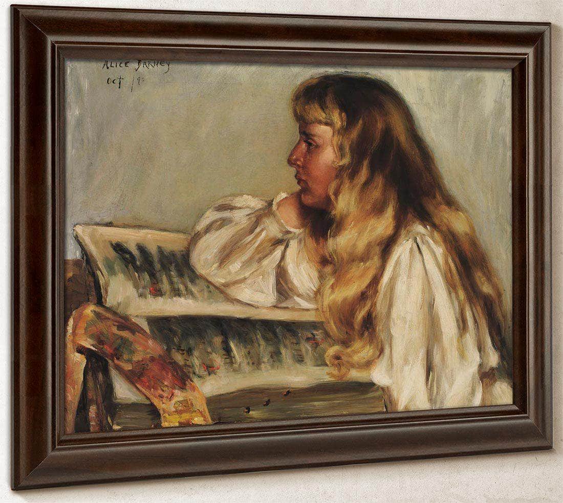 Natalie And Missal By Alice Pike Barney Fine Art Print