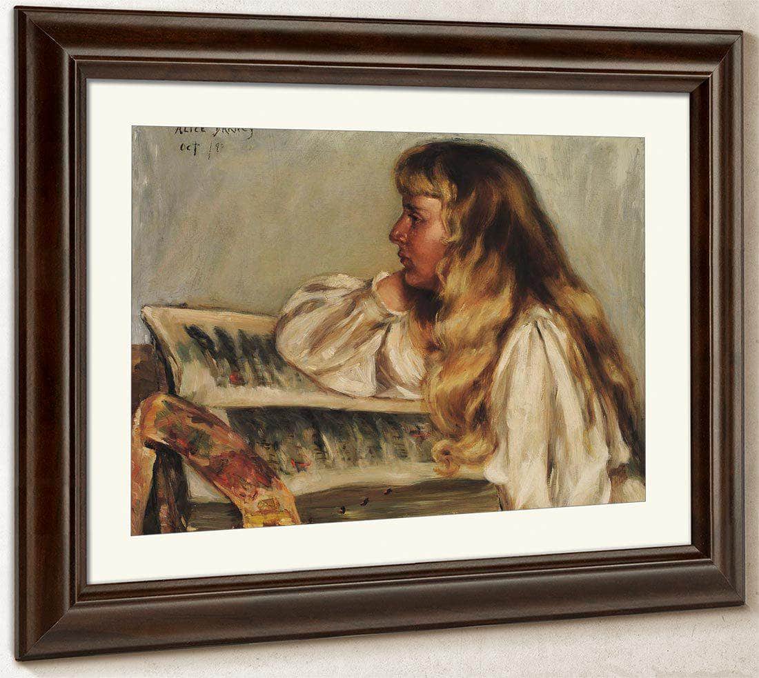 Natalie And Missal By Alice Pike Barney Fine Art Print