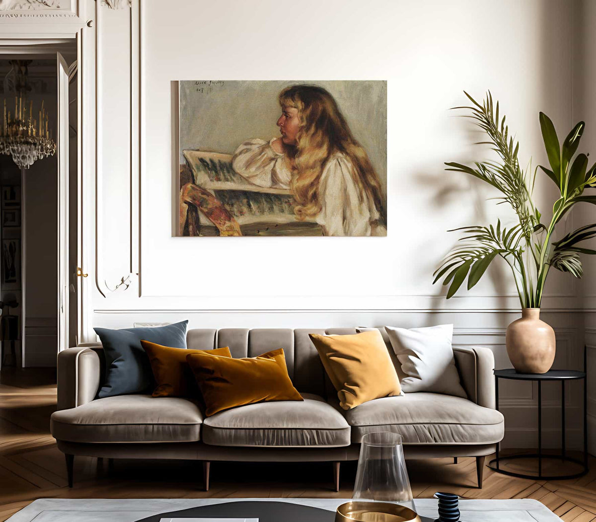 Natalie And Missal By Alice Pike Barney Fine Art Print