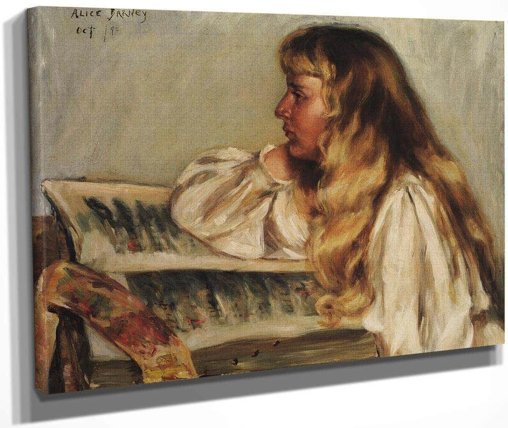 Natalie And Missal By Alice Pike Barney Fine Art Print