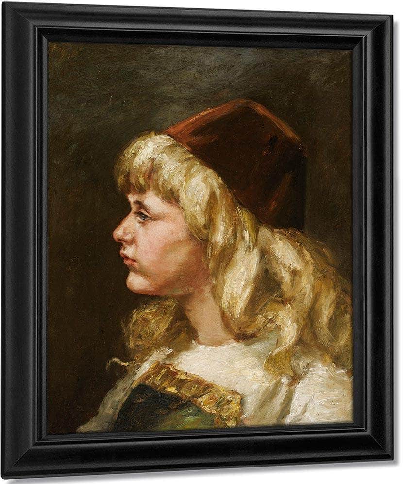 Natalie At Seven By Alice Pike Barney Fine Art Print