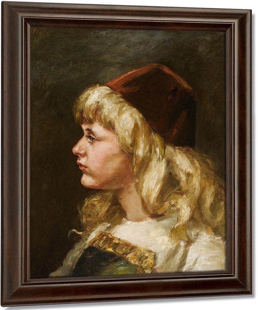 Natalie At Seven By Alice Pike Barney Fine Art Print