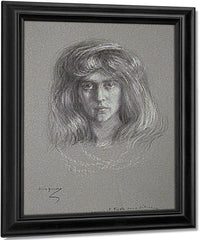 Natalie With Flowing Hair By Alice Pike Barney Fine Art Print