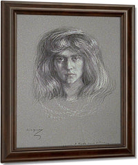 Natalie With Flowing Hair By Alice Pike Barney Fine Art Print