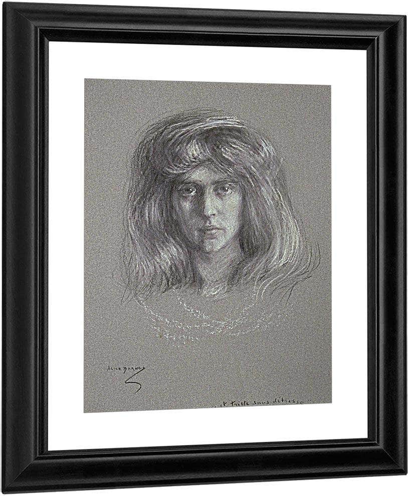 Natalie With Flowing Hair By Alice Pike Barney Fine Art Print