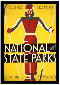 National State Parks  Vintage Poster Fine Art Print