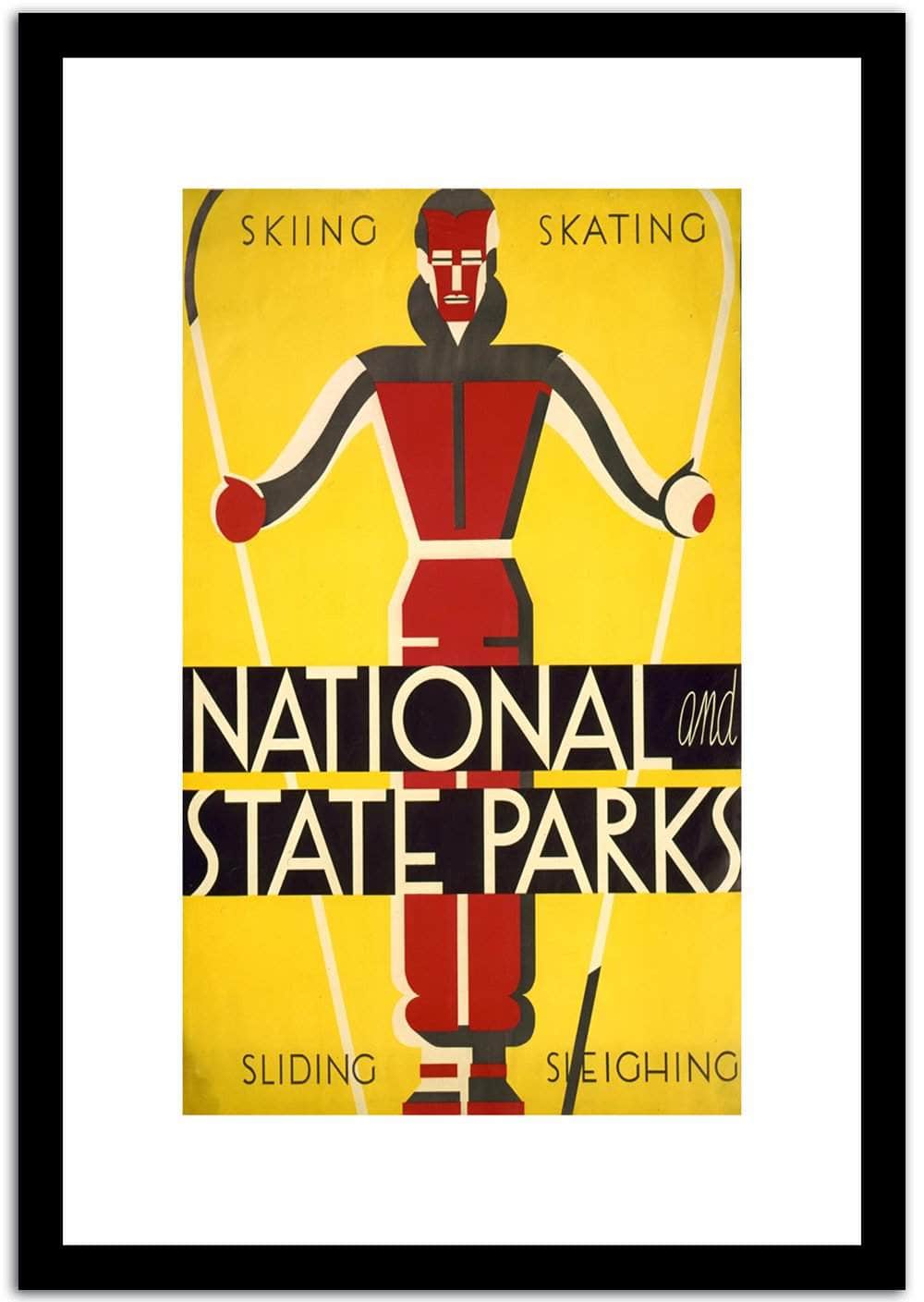 National State Parks  Vintage Poster Fine Art Print