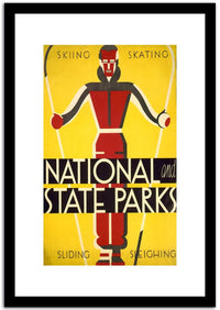 National State Parks  Vintage Poster Fine Art Print