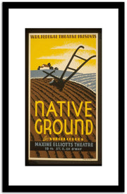 Native Ground  Vintage Poster Fine Art Print
