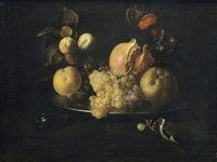 Natura Morta Amb Fruita I Cadernera By Juan De Zurbaran Fine Art Print