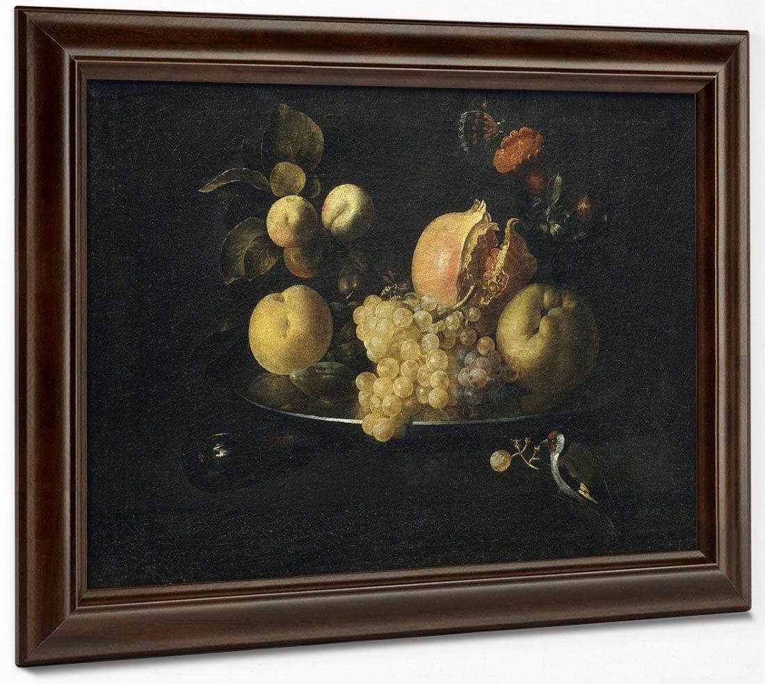 Natura Morta Amb Fruita I Cadernera By Juan De Zurbaran Fine Art Print
