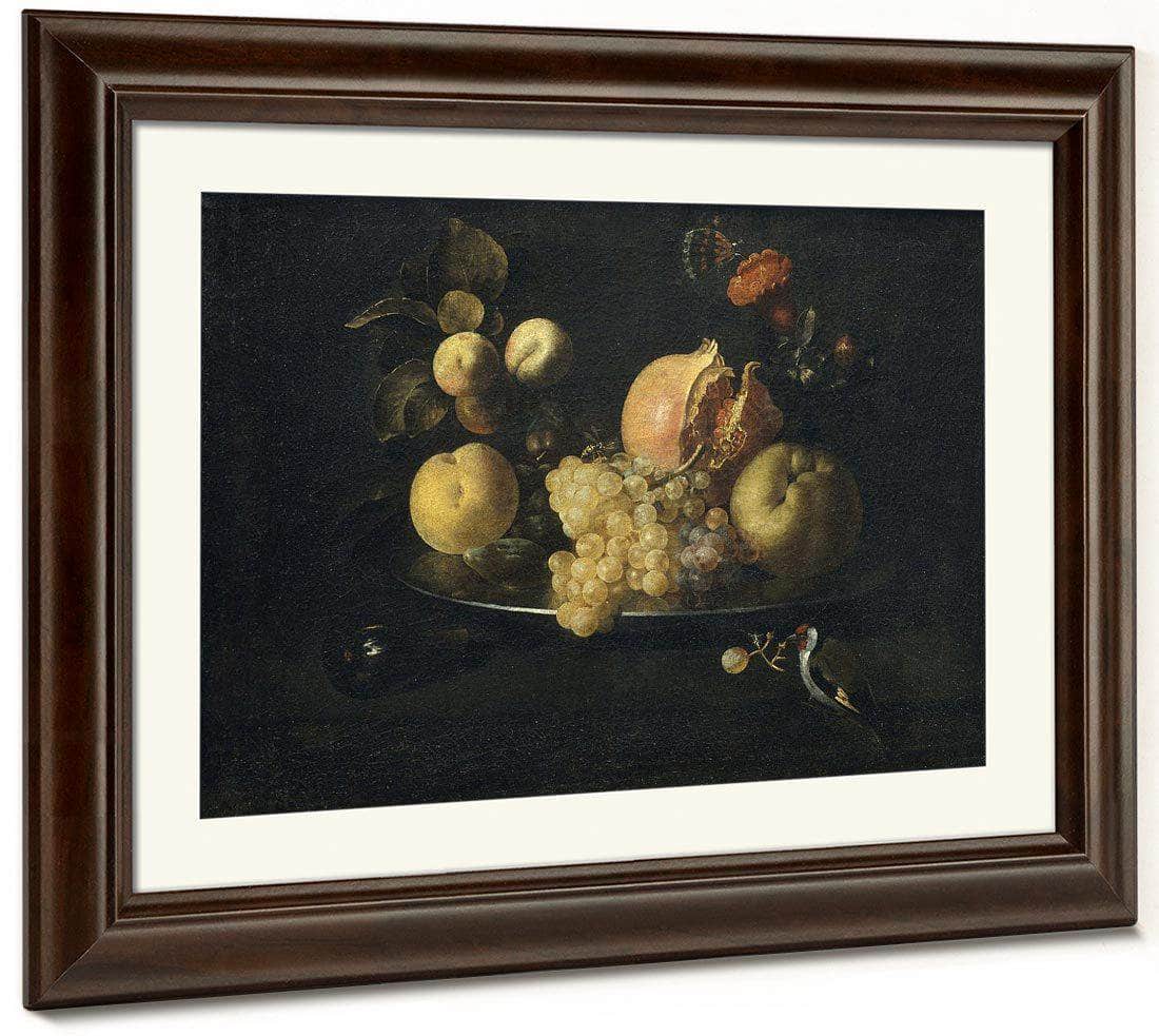 Natura Morta Amb Fruita I Cadernera By Juan De Zurbaran Fine Art Print