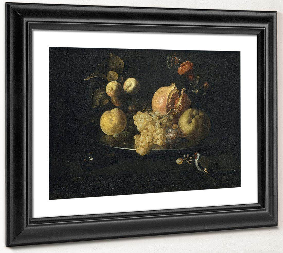 Natura Morta Amb Fruita I Cadernera By Juan De Zurbaran Fine Art Print