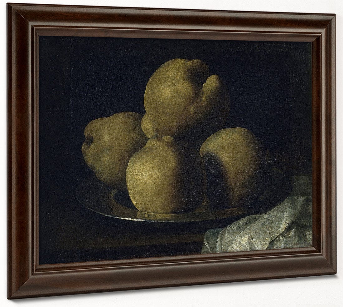 Natura Morta Amb Plat De Codonys By Francisco De Zurbaran Fine Art Print