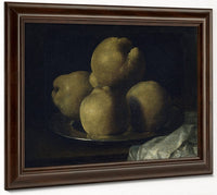 Natura Morta Amb Plat De Codonys By Francisco De Zurbaran Fine Art Print