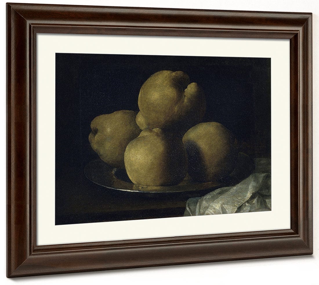 Natura Morta Amb Plat De Codonys By Francisco De Zurbaran Fine Art Print