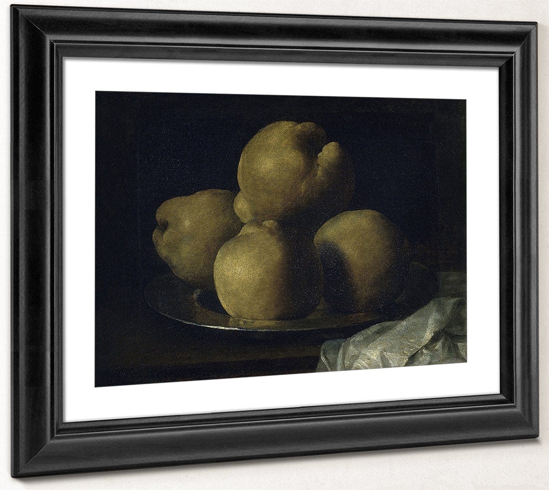 Natura Morta Amb Plat De Codonys By Francisco De Zurbaran Fine Art Print