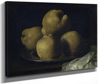 Natura Morta Amb Plat De Codonys By Francisco De Zurbaran Fine Art Print