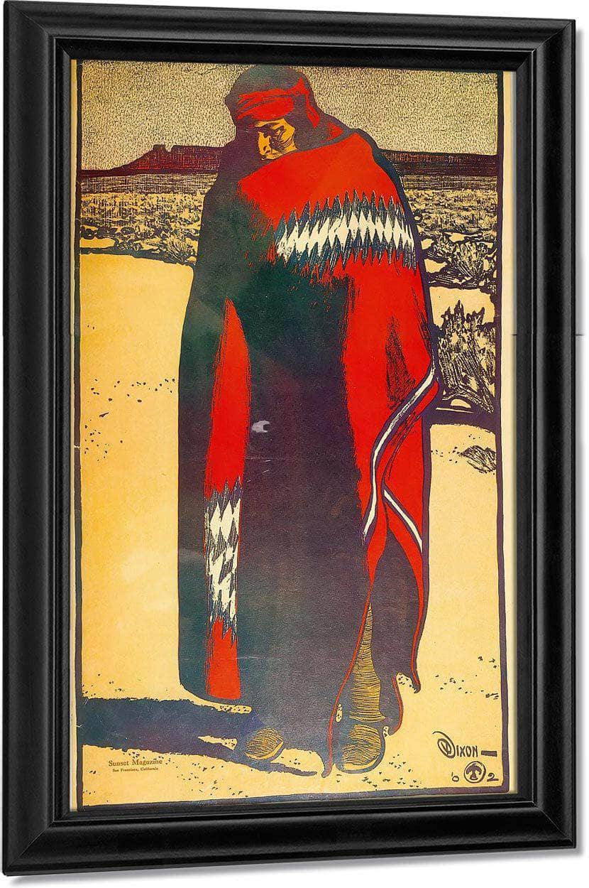 Navajo Indian From Life By Maynard Dixon Fine Art Print
