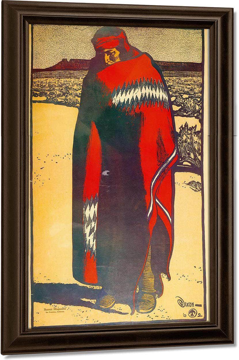 Navajo Indian From Life By Maynard Dixon Fine Art Print