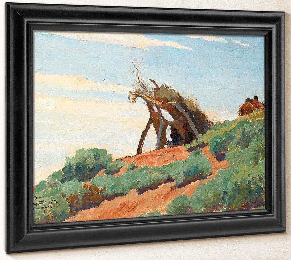Navajo Sun Shelter (No. 85) 1922 By Maynard Dixon Fine Art Print