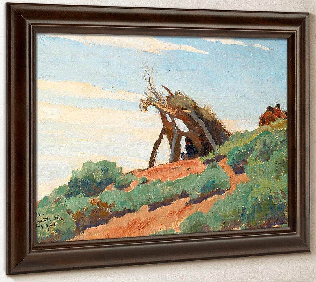 Navajo Sun Shelter (No. 85) 1922 By Maynard Dixon Fine Art Print