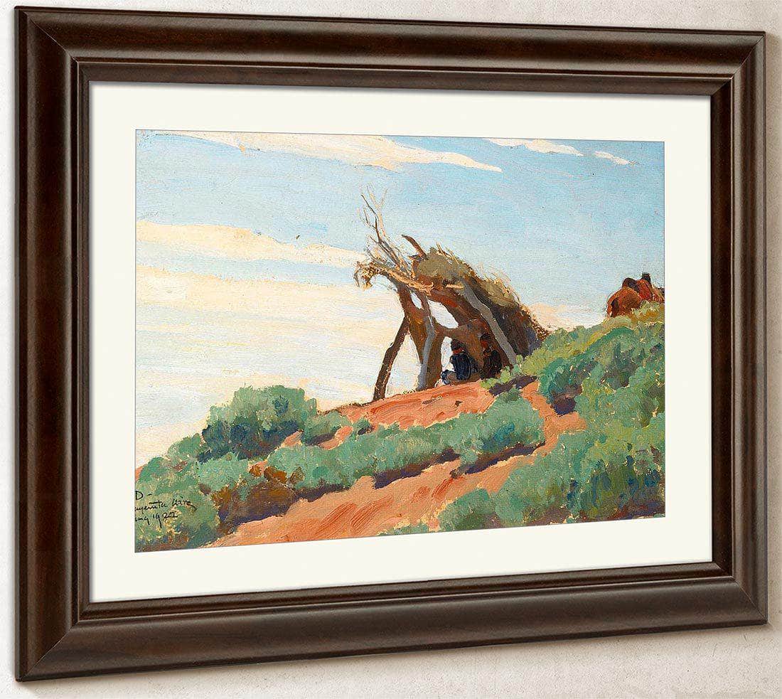 Navajo Sun Shelter (No. 85) 1922 By Maynard Dixon Fine Art Print