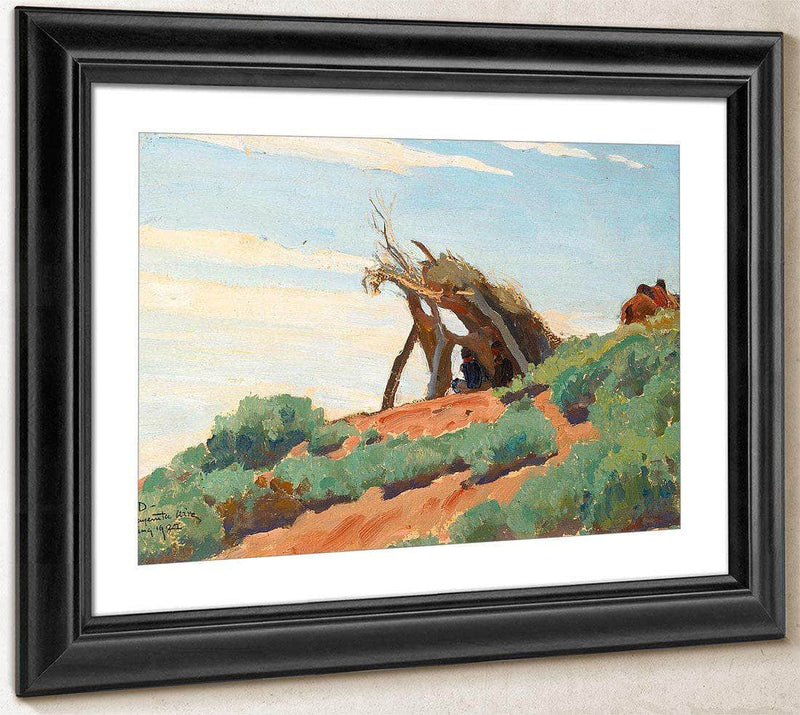 Navajo Sun Shelter (No. 85) 1922 By Maynard Dixon Fine Art Print