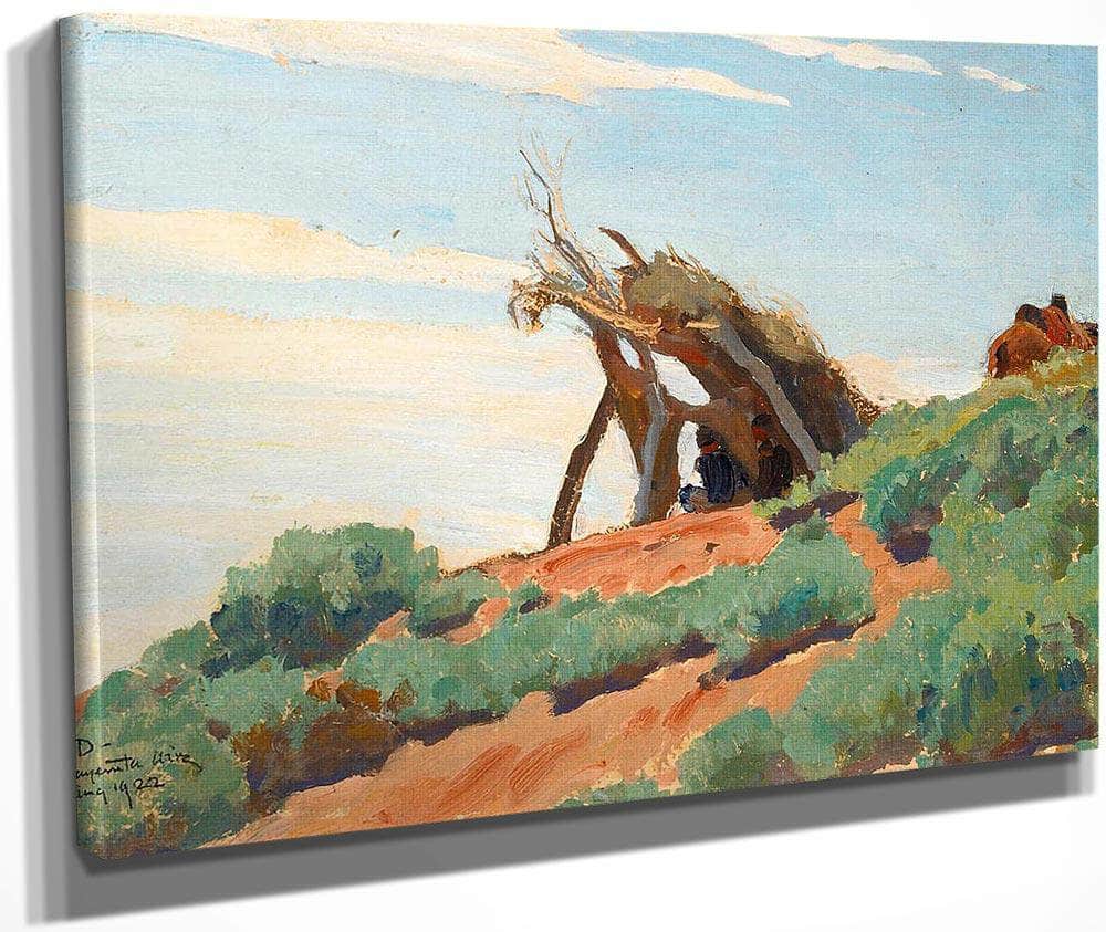Navajo Sun Shelter (No. 85) 1922 By Maynard Dixon Fine Art Print