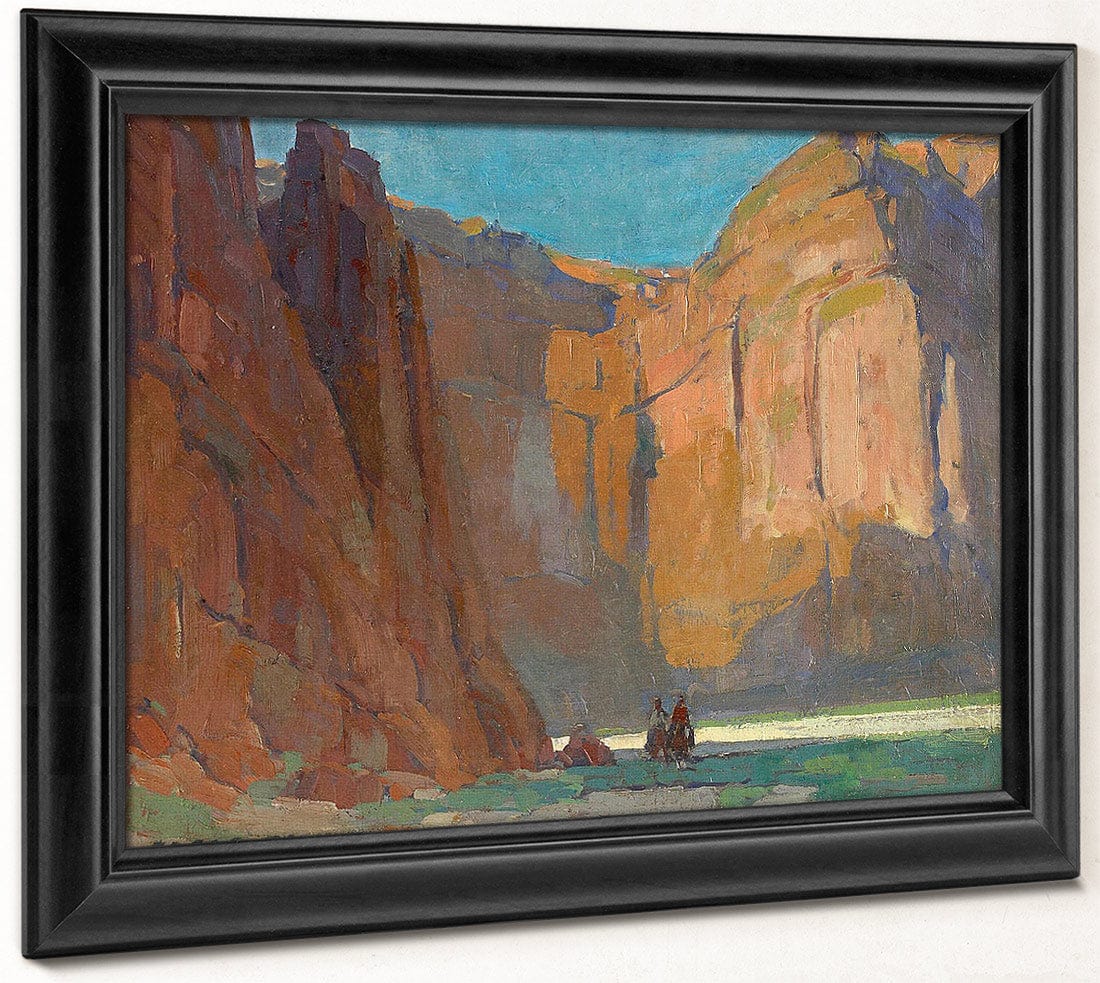 Navajos, Canyon De Chelly By Edgar Payne Fine Art Print
