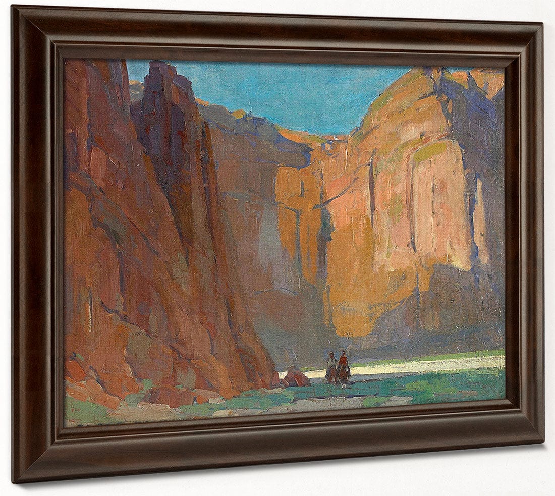 Navajos, Canyon De Chelly By Edgar Payne Fine Art Print