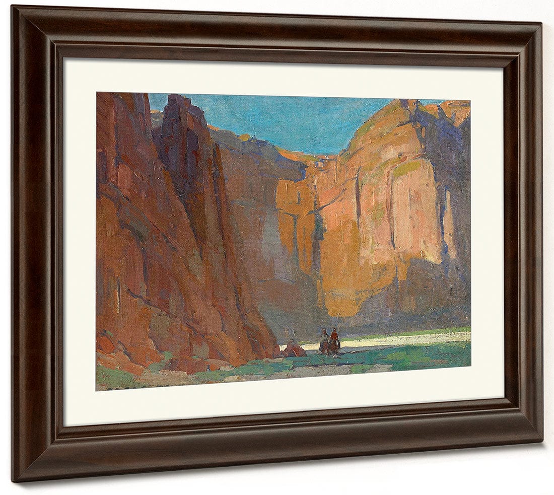 Navajos, Canyon De Chelly By Edgar Payne Fine Art Print
