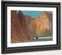 Navajos, Canyon De Chelly By Edgar Payne Fine Art Print