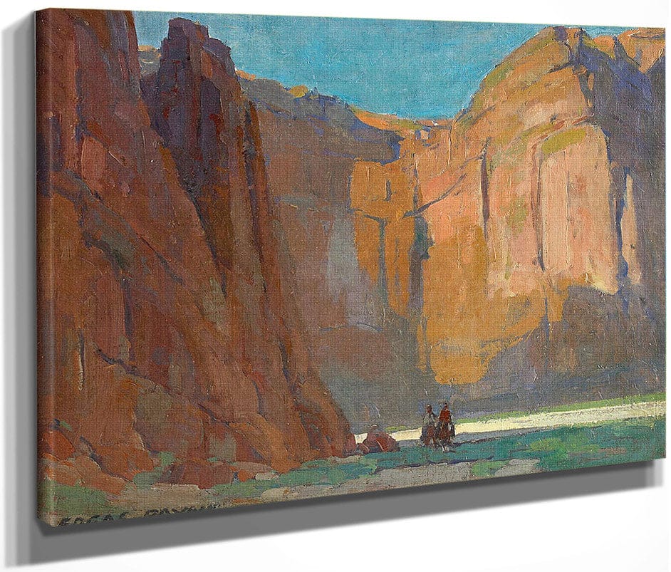 Navajos, Canyon De Chelly By Edgar Payne Fine Art Print