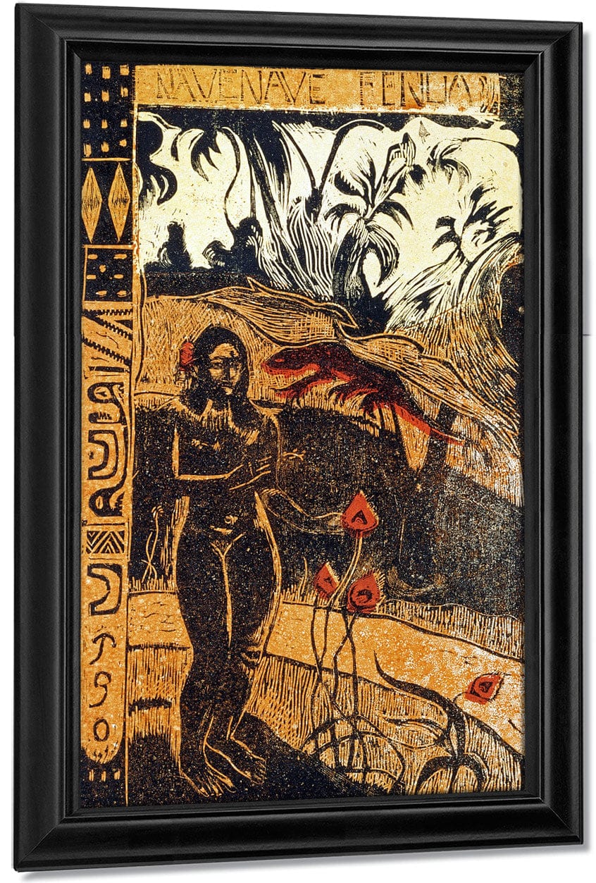 Nave Nave Fenua By Eugene Henri Paul Gauguin Fine Art Print