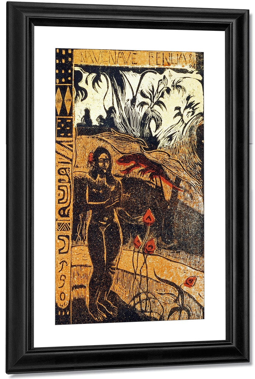 Nave Nave Fenua By Eugene Henri Paul Gauguin Fine Art Print