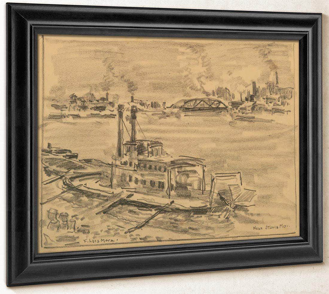 Near St. Louis Missouri By Francis Luis Mora Fine Art Print