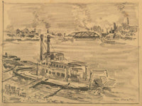 Near St. Louis Missouri By Francis Luis Mora Fine Art Print