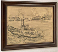 Near St. Louis Missouri By Francis Luis Mora Fine Art Print