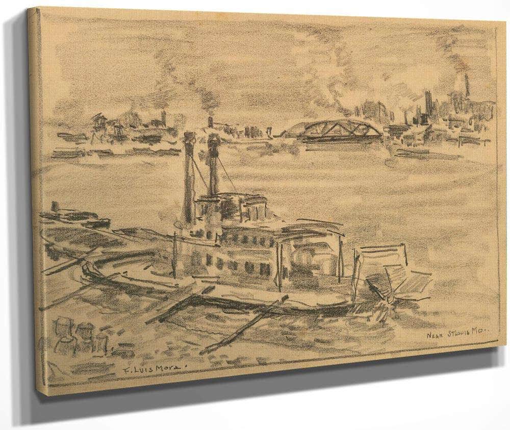 Near St. Louis Missouri By Francis Luis Mora Fine Art Print