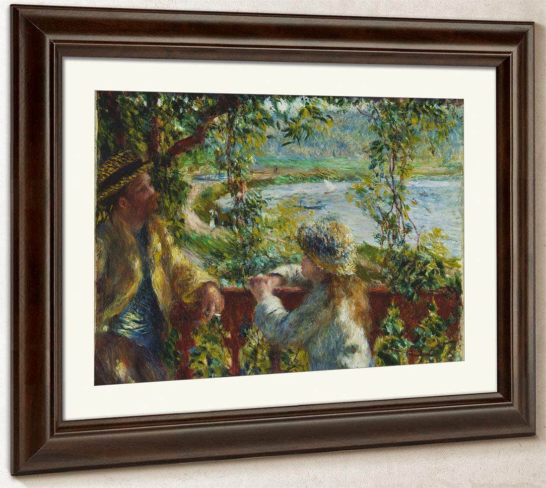 Near The Lake By Pierre August Renoir Fine Art Print