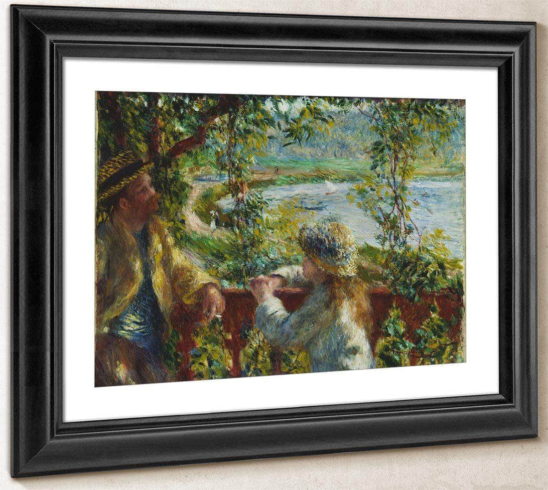 Near The Lake By Pierre August Renoir Fine Art Print