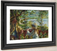 Near The Lake By Pierre August Renoir Fine Art Print